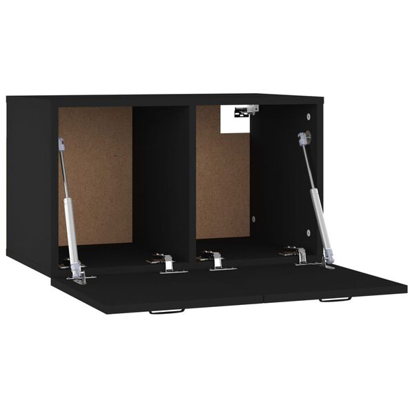 vidaXL N&aacute;stenn&aacute; skrinka, čierna 60x36,5x35 cm, kompozitn&eacute; drevo