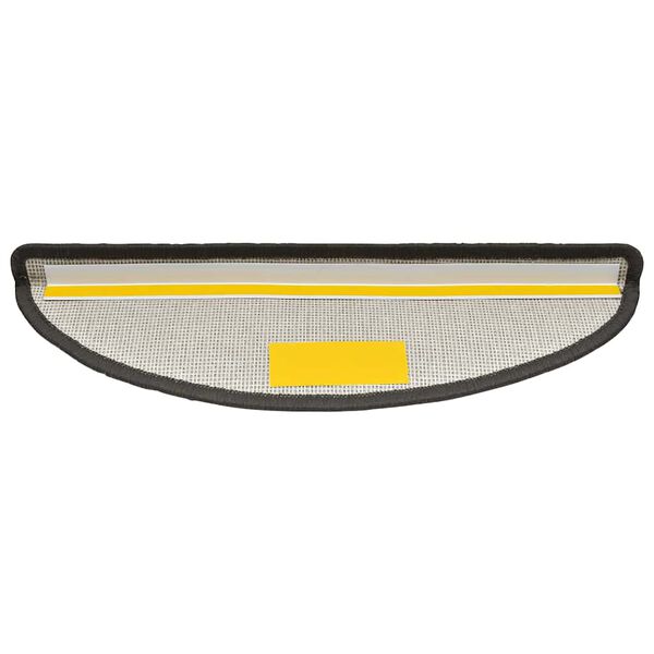 vidaXL Schodov&eacute; rohože 20 ks 56x17x3 cm tmavo&scaron;ed&eacute; polkruhov&eacute;