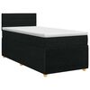 vidaXL Posteľ boxspring s matracom Čierna 100 x 200 cm L&aacute;tka