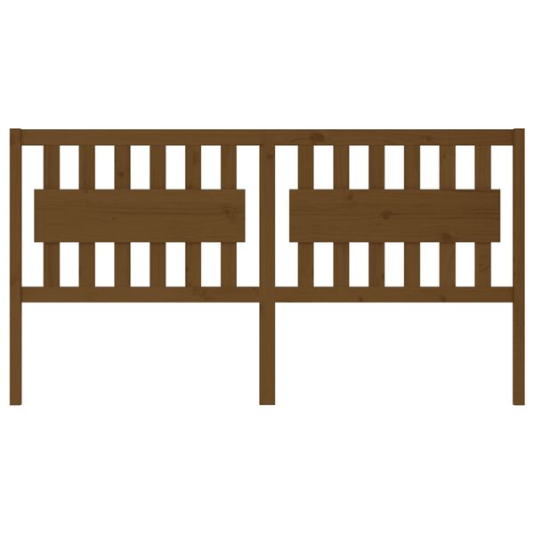 vidaXL Čelo postele medovo-hnedé 185,5x4x100 cm masívna borovica