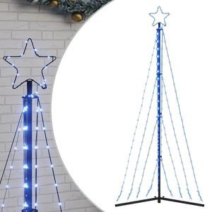 vidaXL LED vianočn&yacute; stromček 339 LED modr&eacute; 187 cm