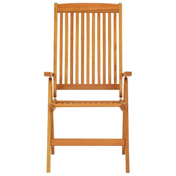 vidaXL Skladacie záhradné stoličky 2 ks eukalyptový masív