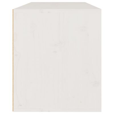 vidaXL Nástenná skrinka biela 80x30x35 cm masívna borovica