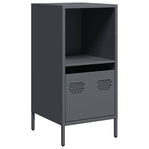 vidaXL Komoda antracitov&aacute; 35x39x73,5 cm oceľ valcovan&aacute; za studena