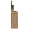 vidaXL toaletn&yacute; stol&iacute;k so zrkadlom Artisan Dub 86,5x35x136 cm