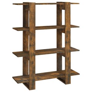 vidaXL Knižnica/deliaca stena tmav&yacute; dub 100x30x123,5 cm