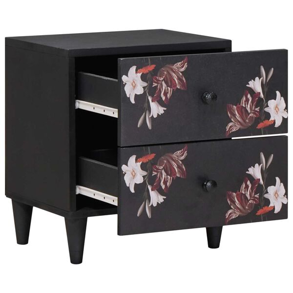 vidaXL Nočn&yacute; stol&iacute;k 2 pcs Hned&aacute; 40 x 33,5 x 46 cm Mas&iacute;vne mango drevo