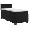 vidaXL Posteľ boxspring s matracom Čierna 100 x 200 cm Zamat