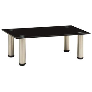 vidaXL TV stol&iacute;k, čierny 40x35x17 cm, tvrden&eacute; sklo