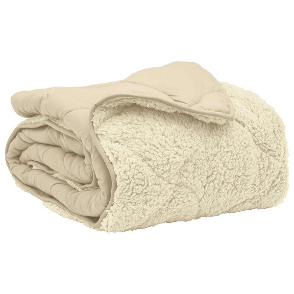 vidaXL Letn&aacute; prikr&yacute;vka Kr&eacute;mov&aacute; 140 x 200 cm Mikrof&aacute;za a Teddy fleece