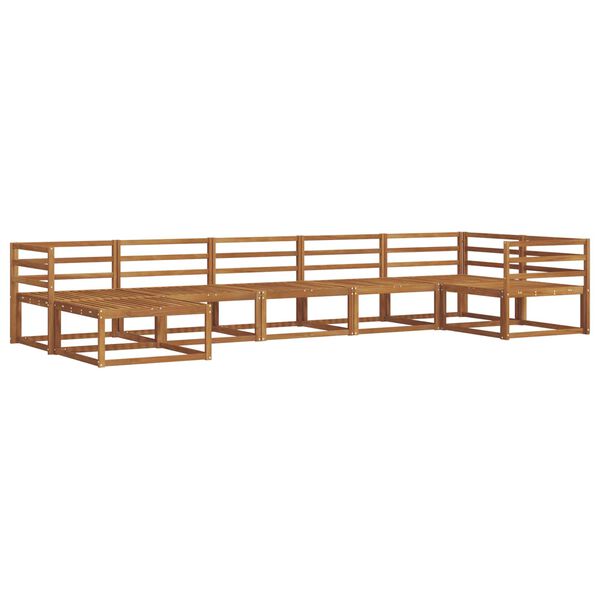 vidaXL Z&aacute;hradn&aacute; s&uacute;prava gaučov 7 pcs Pr&iacute;rodn&aacute; Pevn&eacute; ak&aacute;ciov&eacute; drevo