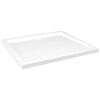 vidaXL Obdĺžnikov&aacute; sprchov&aacute; vanička z ABS biela 80x90 cm