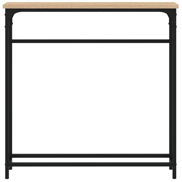 vidaXL Konzolový stolík, dub sonoma, 75x19,5x75 cm, imitácia dreva