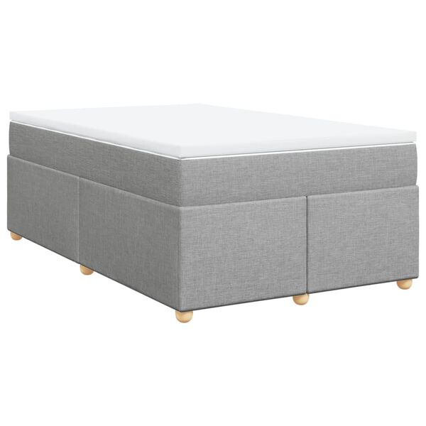 vidaXL Boxspring posteľ s matracom bledosiv&aacute; 120x200 cm l&aacute;tka