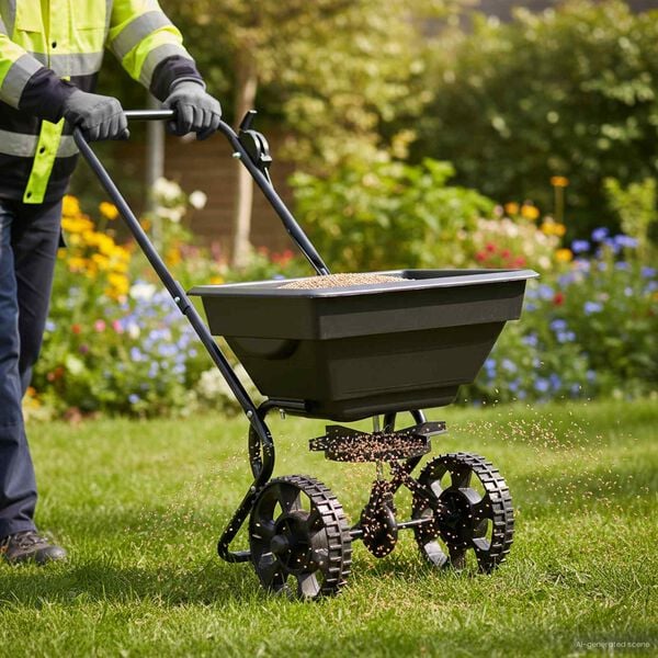 vidaXL Rozmetávač Čierna 80 x 46 x 75 cm PVC a oceľ