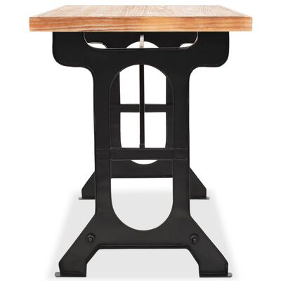 vidaXL Jedálenský stôl, doska z masívneho jedľového dreva, 122x65x82 cm