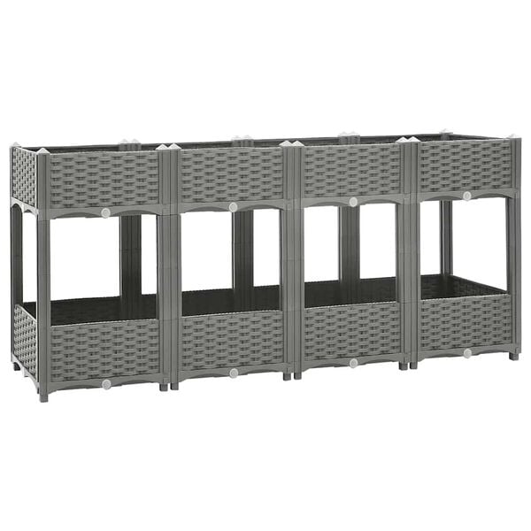 vidaXL Vyvýšený záhon 160x40x71 cm polypropylén