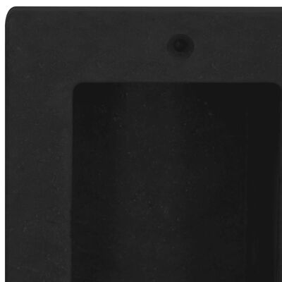 vidaXL Sprchový výklenok s 2 priehradkami matný čierny 41x51x10 cm