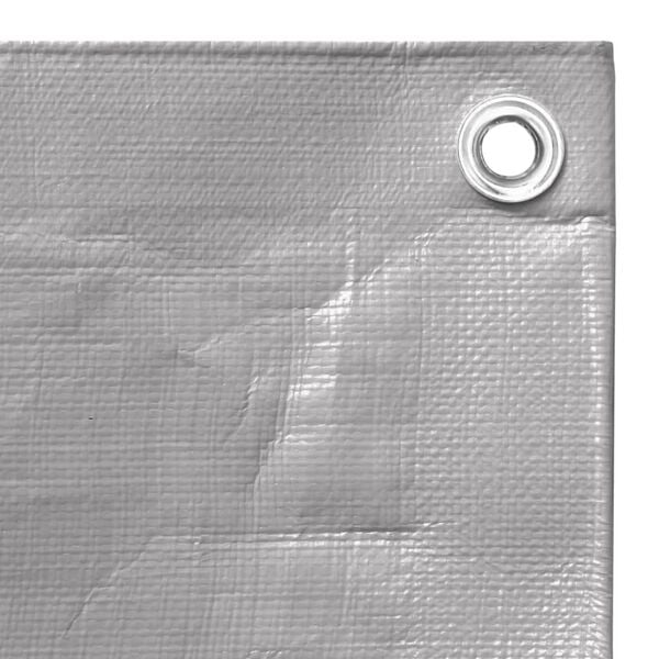 vidaXL Plachta 260 g/m² 3x6 m sivá HDPE