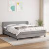 vidaXL Boxspring posteľ s matracom svetlosiv&aacute; 100x200 cm l&aacute;tka
