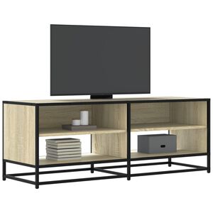 vidaXL TV skrinka dub sonoma 120,5x40x46 cm kompozitn&eacute; drevo a kov