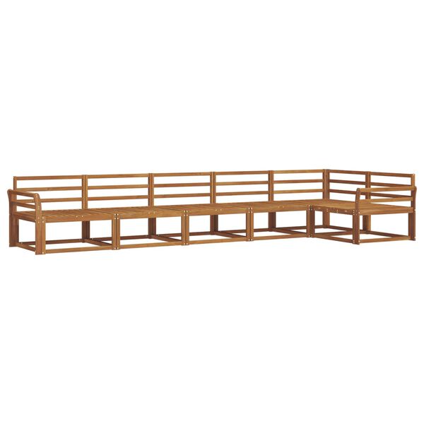 vidaXL Z&aacute;hradn&aacute; s&uacute;prava gaučov 6 pcs Pr&iacute;rodn&aacute; Pevn&eacute; ak&aacute;ciov&eacute; drevo