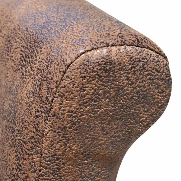 vidaXL Jedálenské stoličky 4 ks, hnedé, umelá koža