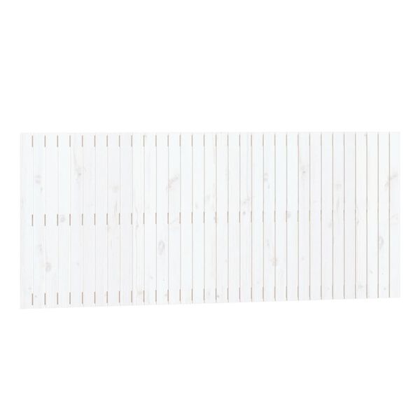 vidaXL N&aacute;stenn&eacute; čelo postele biele 204x3x90 cm mas&iacute;vna borovica