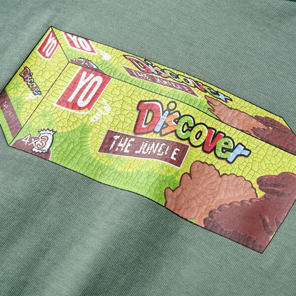 Detské tričko s krátkymi rukávmi kaki 92