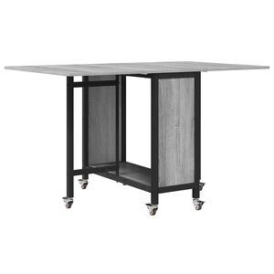 vidaXL Skladac&iacute; jed&aacute;lensk&yacute; st&ocirc;l s kolieskami 130 x 80 x 76,5 cm