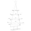 vidaXL Kovov&yacute; vianočn&yacute; strom s držiakom KUOPIO 140 cm Oceľ Biela