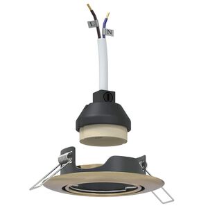 vidaXL Bodov&eacute; svetlo 12 pcs Mosadzn&aacute; 9 x 9 x 2.5 cm Kov