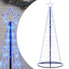 vidaXL LED vianočn&yacute; stromček 200 LED modr&eacute; 180 cm