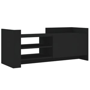 vidaXL TV skrinka čierna 100x35x40 cm spracovan&eacute; drevo