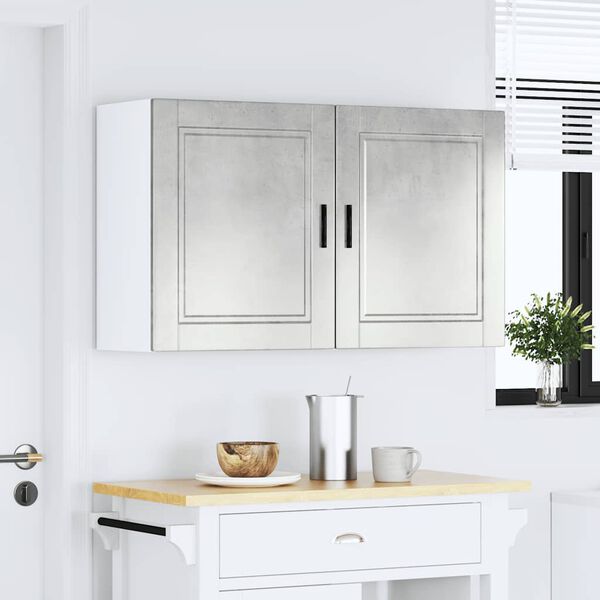 vidaXL Kuchynské nástenné skrinky 2 ks, Porto, betónovo sivé