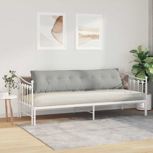 vidaXL Podu&scaron;ka na chrb&aacute;t Svetlosiv&aacute; 200 x 50 cm Mikrovl&aacute;kno