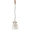 vidaXL Industri&aacute;lna z&aacute;vesn&aacute; lampa 25 W strieborn&aacute; 109 cm E27