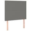 vidaXL Čelo postele tmavosiv&eacute; 100x5x118/128 cm l&aacute;tkov&eacute;