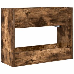 vidaXL Stojan na slnečn&iacute;k Dymov&aacute; dub 65 x 24 x 50 cm Kompozitn&eacute; drevo