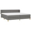 vidaXL Boxspring posteľ s matracom tmavosiv&aacute; 200x200 cm l&aacute;tka