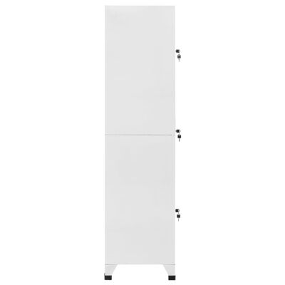 vidaXL Oceľová šatňová skrinka s 3 priehradkami, 38x45x180 cm