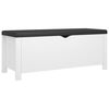 vidaXL &Uacute;ložn&yacute; box s vank&uacute;&scaron;om biely 105x40x45 cm kompozitn&eacute; drevo