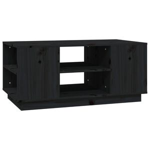 vidaXL Konferenčn&yacute; stol&iacute;k čierny 90x49x40,5 cm borovicov&yacute; mas&iacute;v