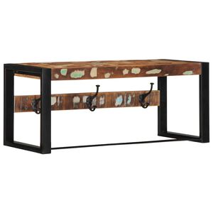 VidaXL Vešiak na kabáty Viacfarebný Rekultivované masívne drevo