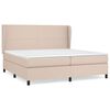 vidaXL Boxspring posteľ s matracom kapuč&iacute;nov&aacute; 200x200 cm umel&aacute; koža