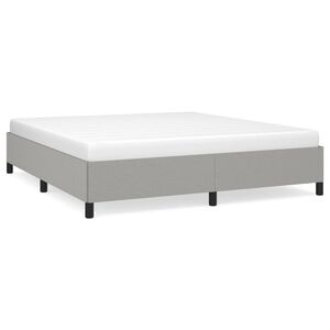 vidaXL Posteľ bez matraca bledosiv&yacute; 180x200 cm l&aacute;tka