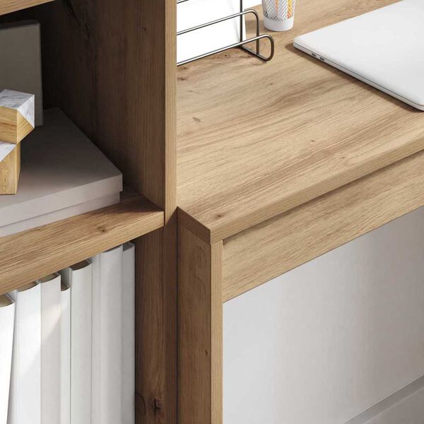 vidaXL Stôl so zásuvkou 2 pcs Remeselný dub