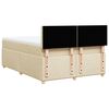 vidaXL Posteľn&yacute; r&aacute;m boxspring s matracom kr&eacute;mov&yacute; 140x200 cm l&aacute;tka