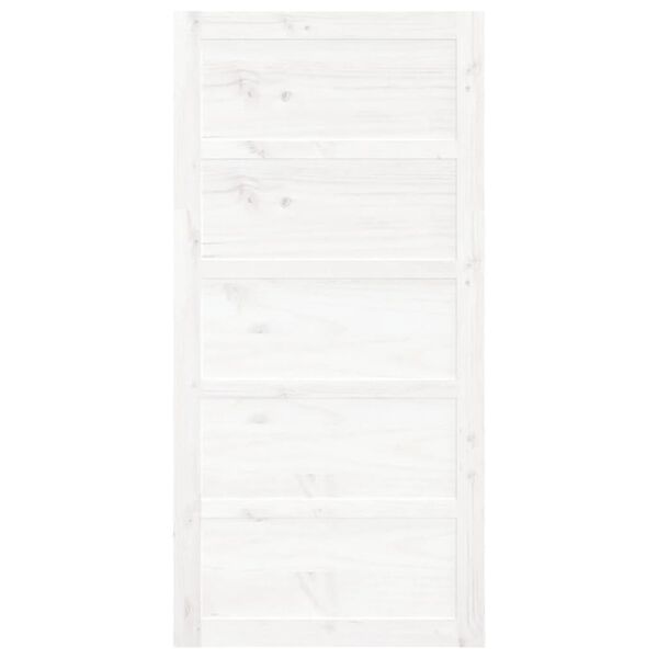 vidaXL Dvere do stodoly biele 100x1,8x204,5 cm mas&iacute;vna borovica