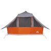 vidaXL Tipi stan so strechou Šedá a oranžová 364 x 281 x 257 cm taft